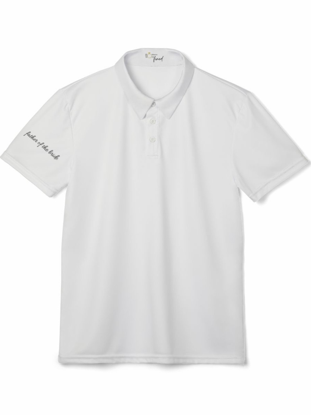 White Men's Father of the Bride Polo Shirt